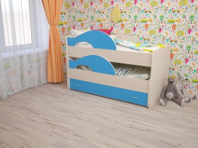 Кровать детская Радуга 1600 Млечный дуб/Венге в Твери - tver.katalogmebeli.com | фото 4