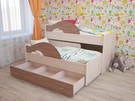 Кровать детская Радуга 1600 Млечный дуб/Венге в Твери - tver.katalogmebeli.com | фото 7