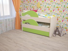 Кровать детская Радуга 1600 Млечный дуб/Венге в Твери - tver.katalogmebeli.com | фото 8