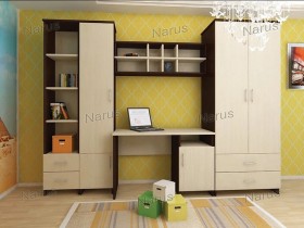 Детская Студент Комплект мебели (Дуб сонома/Белый) в Твери - tver.katalogmebeli.com | фото