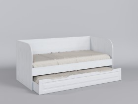 Диван-кровать Классика (Белый/корпус Выбеленное дерево) в Твери - tver.katalogmebeli.com | фото