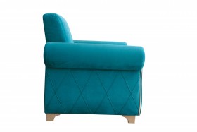 Кресло для отдыха "Порто" (велюр киви бирюза / микровельвет крем) в Твери - tver.katalogmebeli.com | фото 6