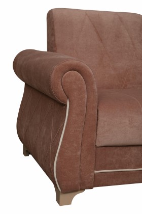 Кресло для отдыха "Порто" (велюр киви корица / микровельвет крем) в Твери - tver.katalogmebeli.com | фото 3