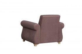 Кресло для отдыха "Порто" (велюр текстура лиловый / микровельвет крем)/осн. в Твери - tver.katalogmebeli.com | фото 5