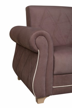 Кресло для отдыха "Порто" (велюр текстура лиловый / микровельвет крем)/осн. в Твери - tver.katalogmebeli.com | фото 6