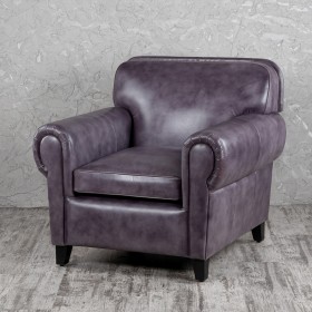 Кресло кожаное Элегант (Фиолетовый) в Твери - tver.katalogmebeli.com | фото