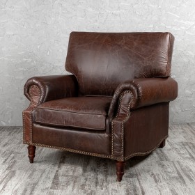 Кресло кожаное Лофт Аристократ (ширина 1100 мм) в Твери - tver.katalogmebeli.com | фото