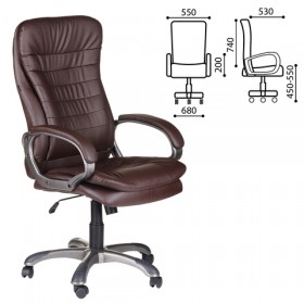 Кресло офисное BRABIX Omega EX-589 (коричневое) в Твери - tver.katalogmebeli.com | фото