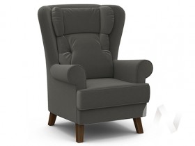 Кресло отдыха Комфорт-2 (орех лак/ULTRA GRAFIT) в Твери - tver.katalogmebeli.com | фото