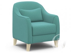 Кресло отдыха Комфорт-4 (бесцветный лак/CANDY AQUVAMARINE) в Твери - tver.katalogmebeli.com | фото
