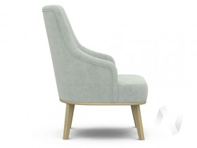Кресло отдыха Комфорт-5 высокая спинка (бесцветный лак/FRESCA BRILLIANT) в Твери - tver.katalogmebeli.com | фото 2