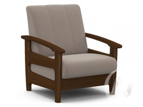 Кресло отдыха Омега (орех лак/CATANIA COCOA) в Твери - tver.katalogmebeli.com | фото