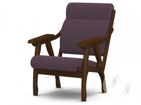 Кресло Вега-10 (орех лак/ULTRA PLUM) в Твери - tver.katalogmebeli.com | фото