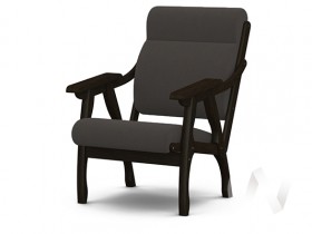 Кресло Вега-10 (венге лак/ULTRA GRAFIT) в Твери - tver.katalogmebeli.com | фото