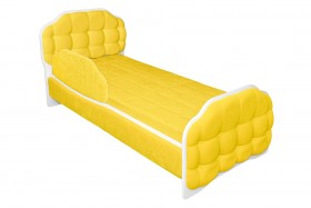Кровать 170 Атлет 74 Жёлтый (мягкий бортик) в Твери - tver.katalogmebeli.com | фото
