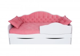 Кровать 180 серии Иллюзия Лайт 1 ящик 89 Розовый (подушки) в Твери - tver.katalogmebeli.com | фото