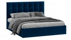 Кровать без ПМ «Эмбер» Велюр Confetti/Blue в Твери - tver.katalogmebeli.com | фото