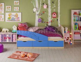 Кровать детская 1,8м Дельфин (Синий матовый) в Твери - tver.katalogmebeli.com | фото