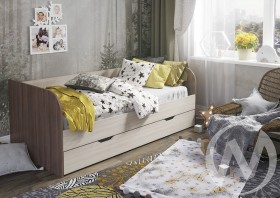 Кровать детская Балли 2-х уровневая (шимо темный/шимо светлый) в Твери - tver.katalogmebeli.com | фото