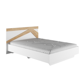 Кровать двухспальная 1,4м Теодора (белый/дуб крафт золотой) в Твери - tver.katalogmebeli.com | фото