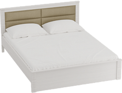 Кровать Элана 1600 с основанием Бодега белая в Твери - tver.katalogmebeli.com | фото