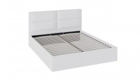 Кровать «Глосс» с мягкой обивкой и подъемным механизмом тип 1 (1600) (Белая) в Твери - tver.katalogmebeli.com | фото