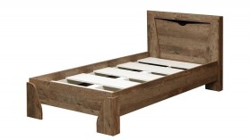Кровать одинарная 33.07 с настилом "Лючия" (ш. 900)/(кейптаун / венге / белый) в Твери - tver.katalogmebeli.com | фото