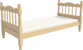Кровать одинарная Аленка из массива сосны 800*1890 Сосна в Твери - tver.katalogmebeli.com | фото 3