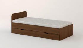 Кровать с ящиками 900 (Орех темный) в Твери - tver.katalogmebeli.com | фото