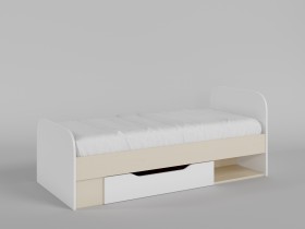 Кровать Санни 1650х750 (Белый/корпус Клен) в Твери - tver.katalogmebeli.com | фото
