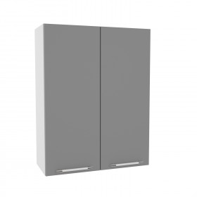 Квадро ВП 700 шкаф верхний высокий (Ваниль кожа/корпус Серый) в Твери - tver.katalogmebeli.com | фото