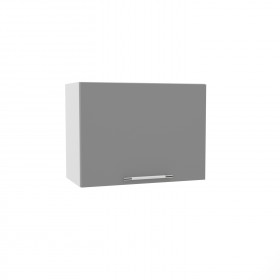 Квадро ВПГ 600 шкаф верхний горизонтальный высокий (Ваниль кожа/корпус Серый) в Твери - tver.katalogmebeli.com | фото
