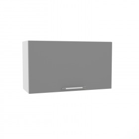 Квадро ВПГ 800 шкаф верхний горизонтальный высокий (Ваниль кожа/корпус Серый) в Твери - tver.katalogmebeli.com | фото
