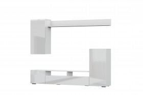 Мебель для гостиной МГС 4 (Белый/Белый глянец) в Твери - tver.katalogmebeli.com | фото 7