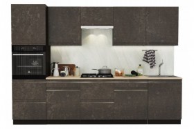 Модульная кухня Бруклин 1,6м (Бетон коричневый/корпус Венге) в Твери - tver.katalogmebeli.com | фото
