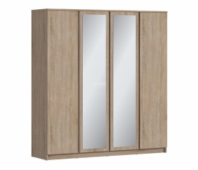 Веста СБ-3082 Шкаф 4х дверный с зеркалами Дуб Сонома в Твери - tver.katalogmebeli.com | фото