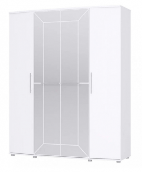 Шкаф 4х дверный Амели 1805 Белый в Твери - tver.katalogmebeli.com | фото