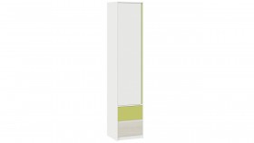 Шкаф для белья комбинированный «Сканди» Дуб Гарден/Белый/Зеленый в Твери - tver.katalogmebeli.com | фото