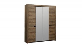 Шкаф для одежды "Лючия" (4-х дв.) ( венге/зеркало) в Твери - tver.katalogmebeli.com | фото