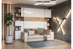 Шкаф-кровать с диваном Дина в Твери - tver.katalogmebeli.com | фото
