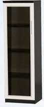 Шкаф нижний со стеклодверью ДЛЯ ГОСТИНОЙ ШНС-450 Венге/Дуб выбеленный в Твери - tver.katalogmebeli.com | фото