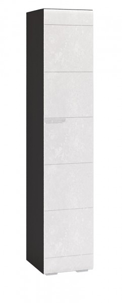 Шкаф однодверный Бруклин ШК-01 венге/бетон белый в Твери - tver.katalogmebeli.com | фото
