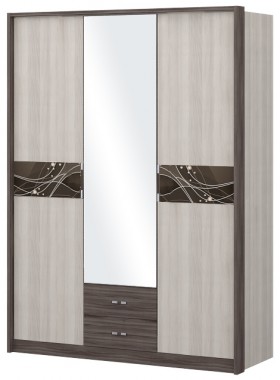 Шкаф трехстворчаты с зеркалом Шк68.1 Николь в Твери - tver.katalogmebeli.com | фото