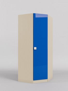 Шкаф угловой (угловая секция) Скай люкс (Синий/корпус Клен) в Твери - tver.katalogmebeli.com | фото